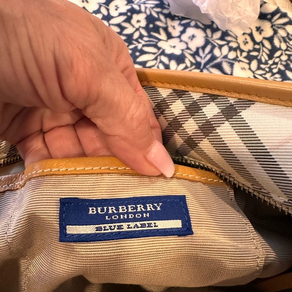 Burberry Beige and Brown Plaid Tote - Picture 9 of 11